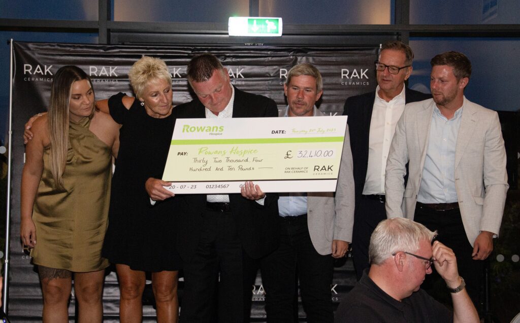 RAK Ceramics team proud raise more than £32,000 for charity